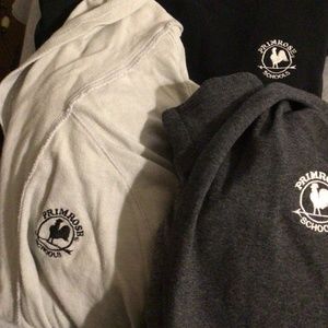 Primrose School size large sweatshirt & cardigan bundle